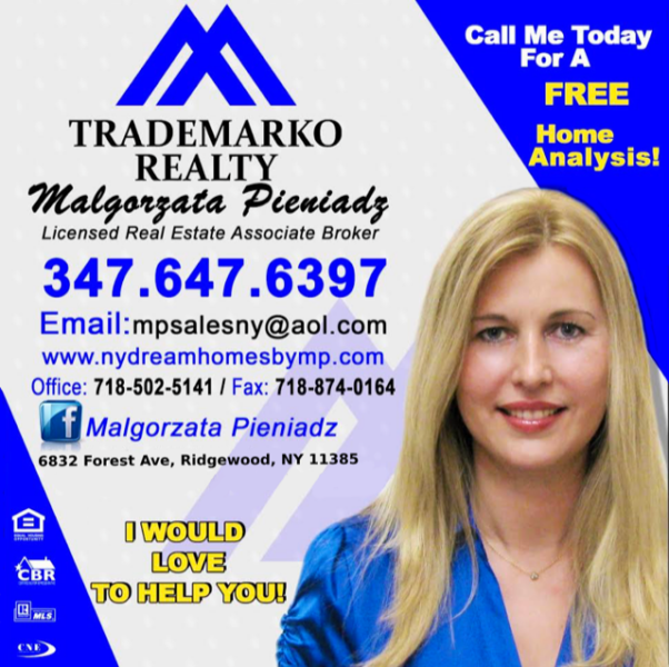 Malgorzata Pieniadz – Licensed Real Estate Associate Broker